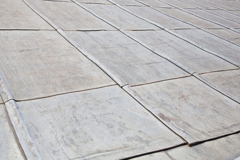 Old lead roof detail with thin lead sheets